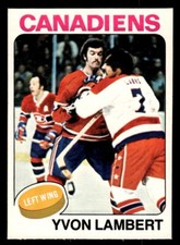 1975 OPC O-Pee-Chee Hockey #17 Yvon Lambert NM/MT