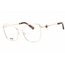 Moschino Women's Eyeglasses Gold Copper Metal Cat Eye Full Rim MOS587 0DDB 00