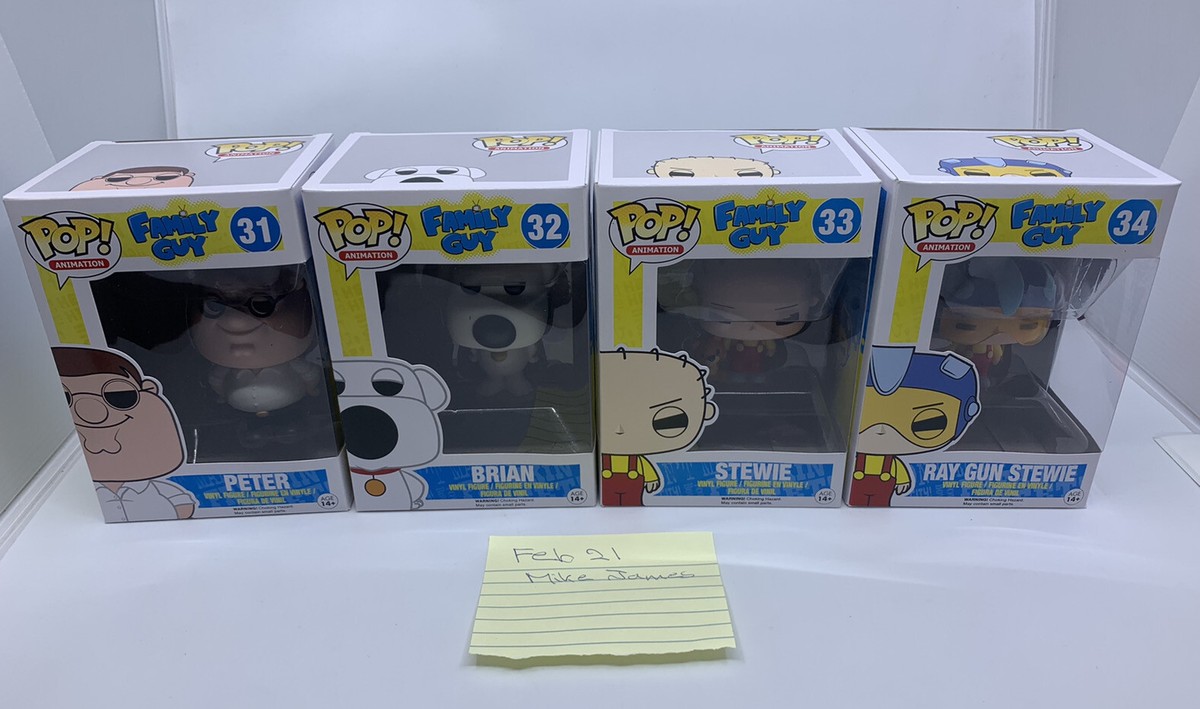 Funko Pop Animation - Family Guy Complete 4-Figure Set (#31/#32
