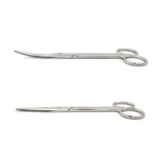 MAYO Beveled Blade Operating Scissors, Curved or Straight, 6-3/4" (17.1 cm) 