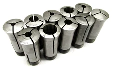 10 ASSORTED HARDINGE 5C ROUND COLLETS