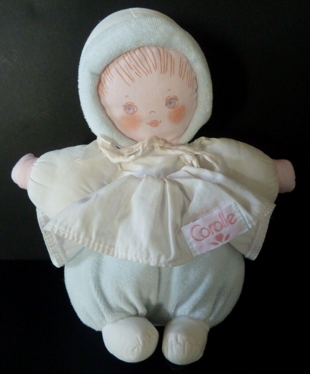 Peluche Doudou En Tissu Chiffon Pour Bébé - Poupée Corolle Fleur Blanc Et Rose - Nounours Tout Doux