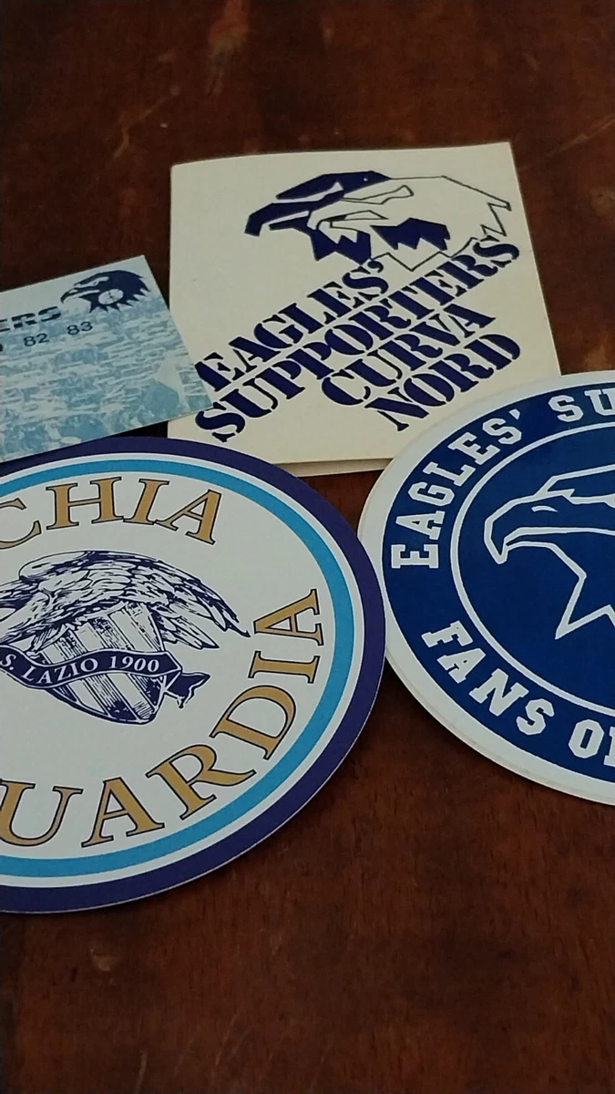 Écharpe Eagles' Supporters Ultras LAZIO Années 80 - Avec Patch - Foulard Collector