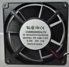 1 Pc. FP-108-7/DC 12738 24V 0.33A 127 127 38MM Cooling Fan