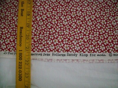 8 Yards Le Petit Poulet American Jane Patterns Sandy Klop Moda FABRIC red white