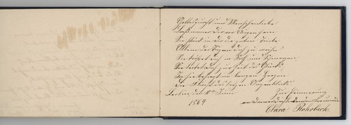 Libro genealogico album amicizia storico 1853 romantico poesia lettera Berlino - Foto 6 di 10