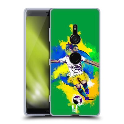 HEAD CASE DESIGNS FOOTBALL SPLASH SOFT GEL CASE FOR SONY PHONES 1