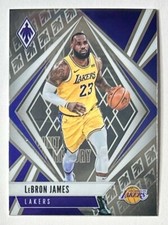 2020-21 Phoenix LeBron James Premium Chrome Stock #577 Los Angeles Lakers NBA
