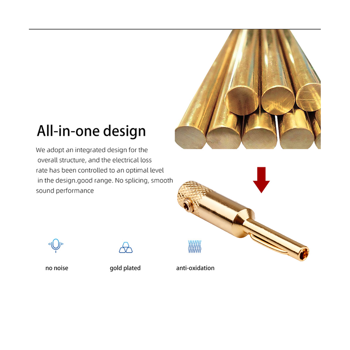 4Pcs Banana Plug Connector CorrosionResistant Banana Connector for Audio3940 eBay