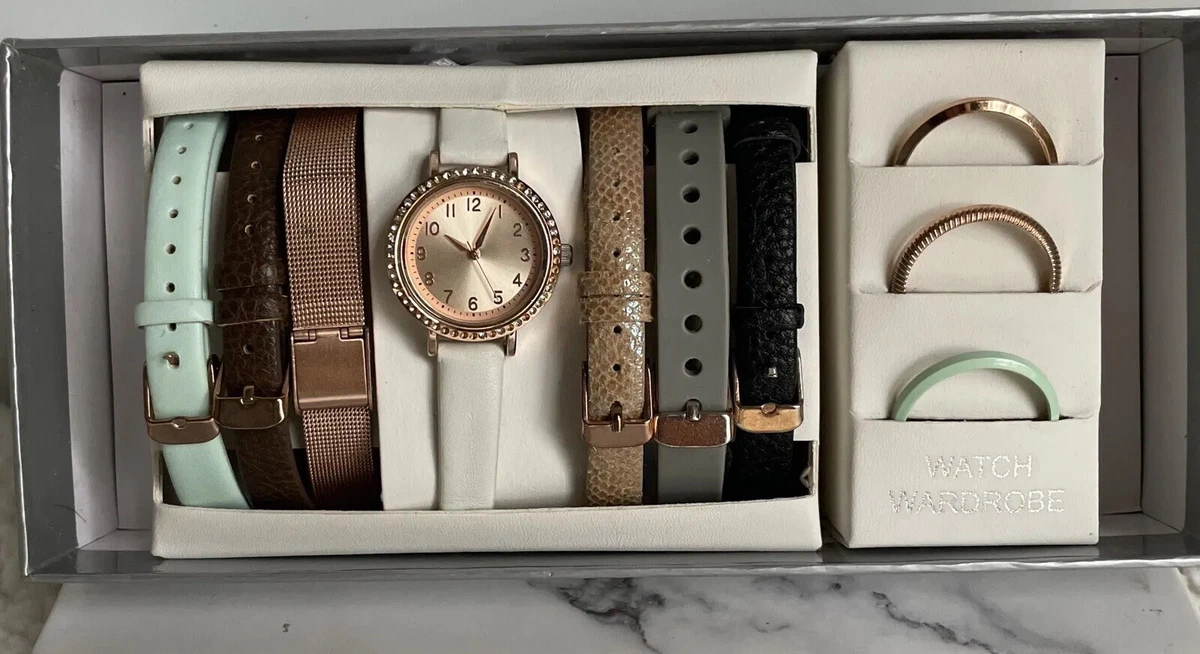 Women's watch with hotsell changeable straps & bezels