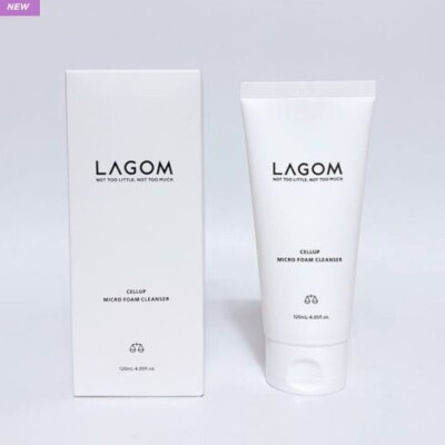 LAGOM Cellup Micro Foam Cleanser 120ml Moisturizing Cleansing Foam Made in korea