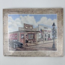 1997 Scafa-Tornabene Litho-art  Print Coca Cola 10”x8” Cardboard Warped