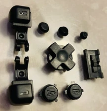 Nintendo Game Boy Advance SP GBA SP FULL SET Button Color JET BLACK
