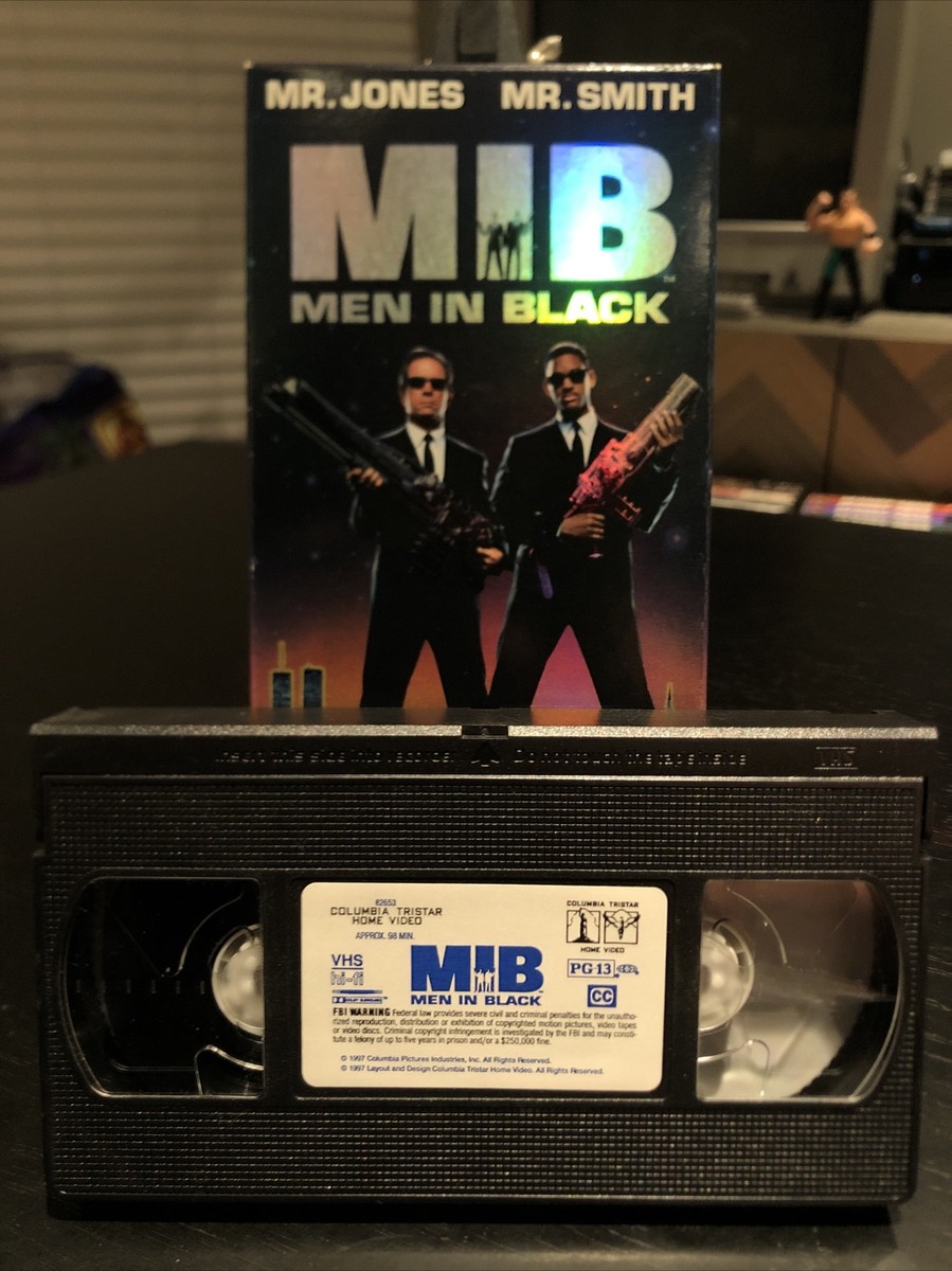 Men In Black (VHS 1997) MIB Will Smith Tommy Lee Jones Aliens Sci