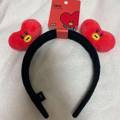 BTS BT21 Offizielles TATA Stirnband Linie Freunde Fun Goods V Kim K-POP Neu K...