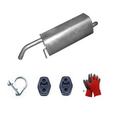 Endschalldämpfer + Montagesatz Auspuff fur Ford Fiesta  VI  CB1 , CNN 1,25 1,4