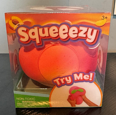 NEW Authentic Sunny Days Viral Squeeezy Peach Squeeze Squishy Toy NIB