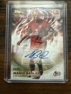 Topps 60 Jahre Bundesliga - Auto - 1. FC Kaiserslautern - Mario Basler 40/60 