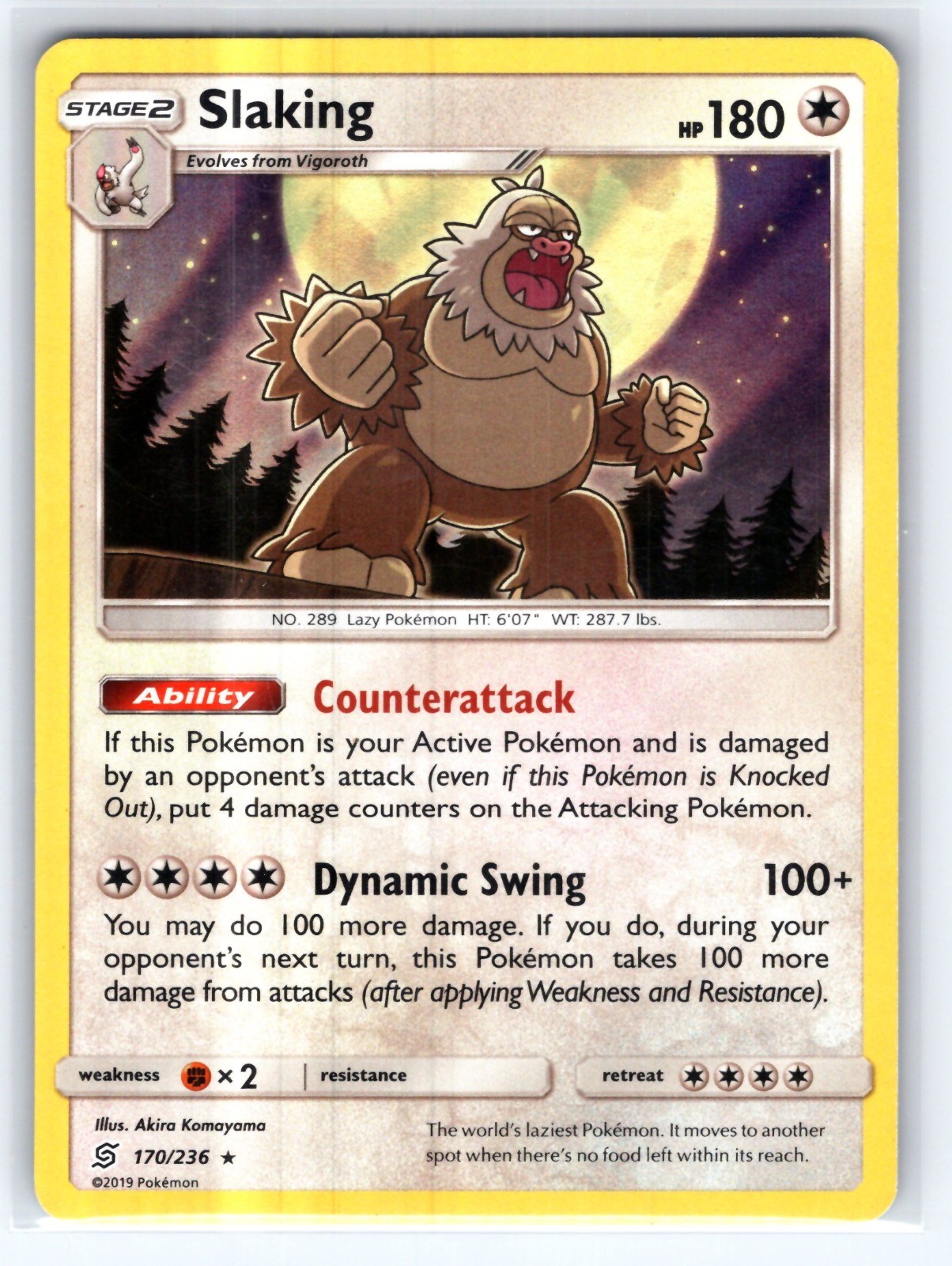 Slaking Holo Rare SM - Unified Minds 170/236 LP
