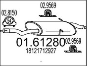 MTS EndschalldäMpfer NachschalldäMpfer 01.61280 FüR BMW 3Er E46 Touring 316 318