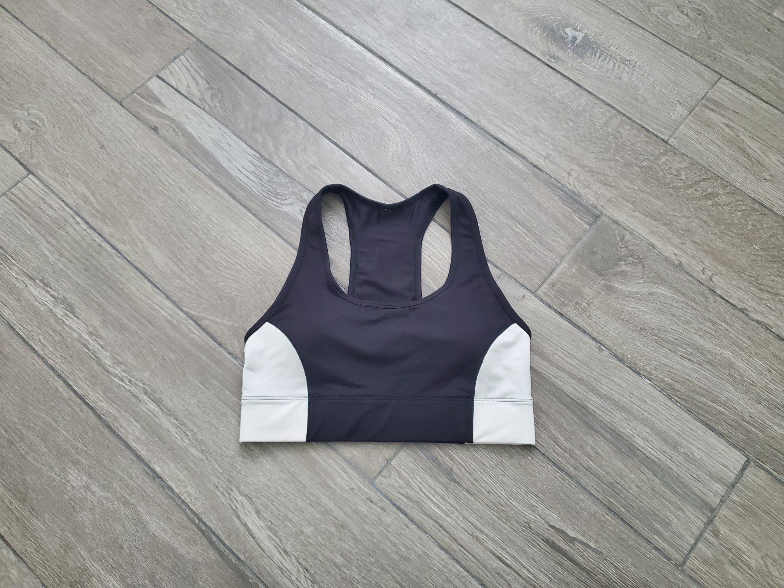 Fabletics black white padded active athletic spor… - image 1