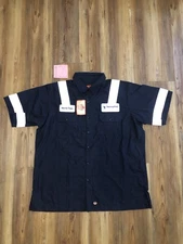 Red Kap Short Sleeves Mechanic Mens XL Work Shirts Technician Uniform Oilfield