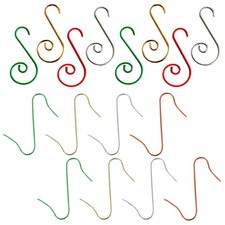 90Pcs/set Christmas Hooks Metal Hanging Hook Christmas Decor Ornament