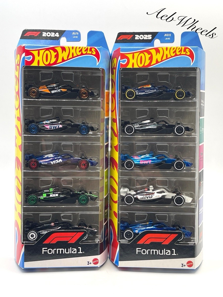 Hot Wheels 2024 & 2025 Formula 1 F1 5 Pack Lot | eBay