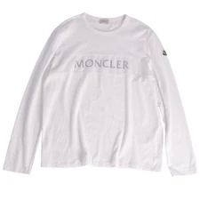 Moncler T-shirt 2020 Top Long Sleeve Loco Cotton Mens XXL White Used MOLO-0