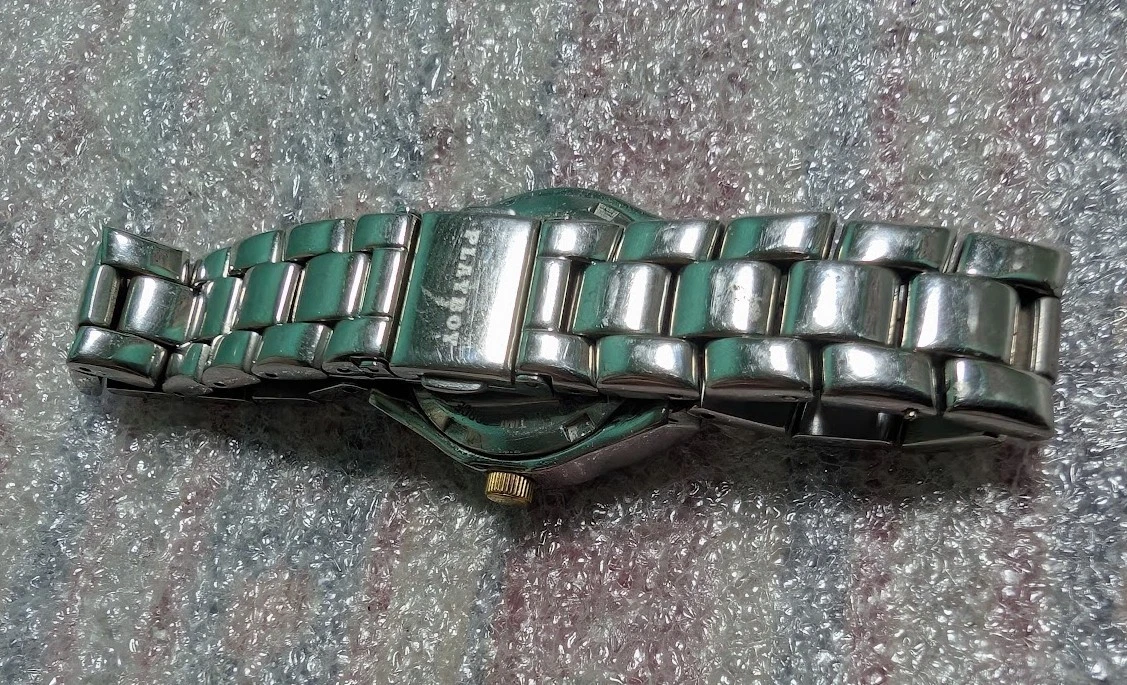 RARE VINTAGE Playboy Time Force  SWISS LEDIES Watch.NEW BATTERY. dial 26mm
