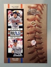 Cal Ripken Jr Don Mattingly 2005 Donruss Leather Lumber /2000 SP Yankees