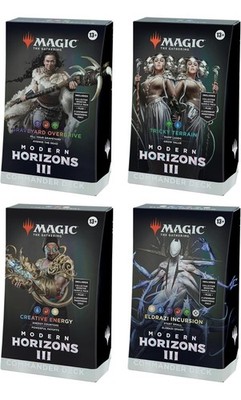 mtg mh3 commander decks MTG - Modern Horizons 3 (MH3) - Commander Deck Bundle - All 4 Decks -  SEALED BOX
