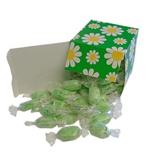 300g Square Flower Pattern Box of Sugar Free Chocolate Limes Sweets