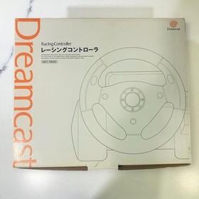 Sega Dreamcast Racing Controller HKT-7400 w/Box Tested JP Used