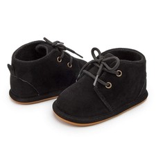 Baby Boys Girls Oxford Shoes PU Leather Soft Rubber Sole Sneakers Anti-Slip T...