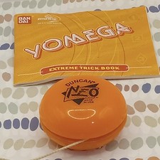 DUNCAN NEO Orange YoYo 3436PK and Ban Dai YOMEGA Trick Book Pamphlet