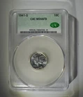 1941-S Mercury Dime CACG MS-66 FB