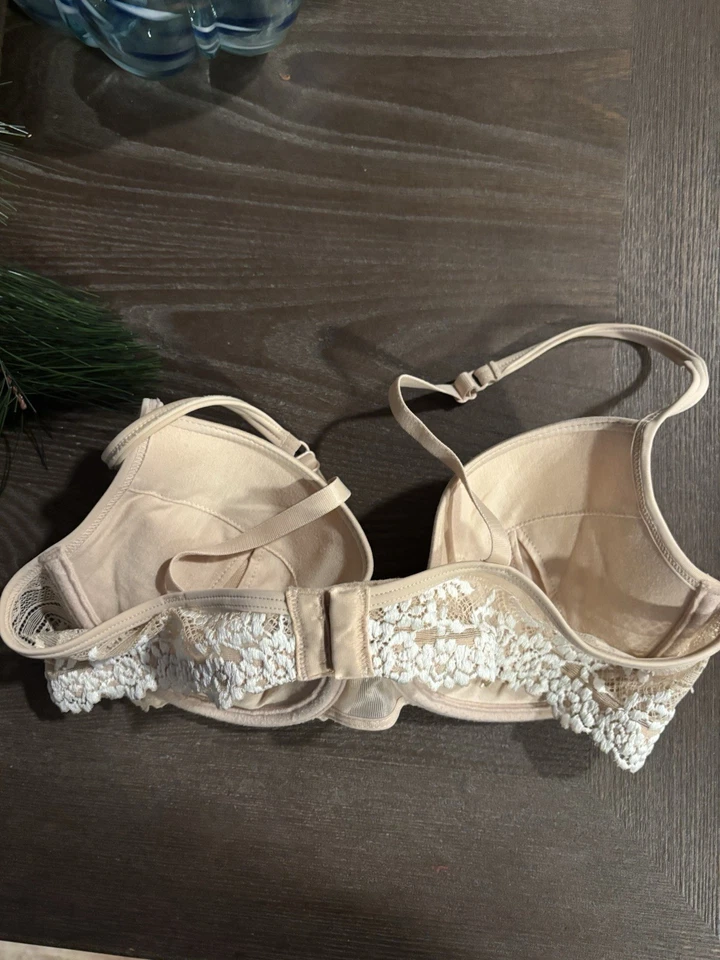 Sujetador sin tirantes Wacoal para mujer 34C acolchado con aros convertible 854119 nuevo Foto 3 de 4