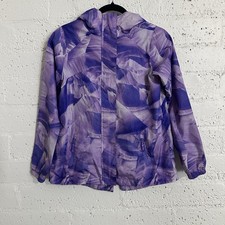 C9 Champion Girls Jacket L 10-12 Purple Wind Breaker Full Zip Hooded R14