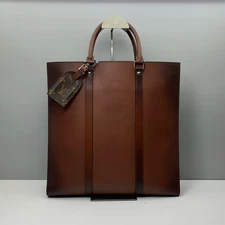 二手Louis Vuitton 棕色皮革复古 Sac 公文包 36 厘米-