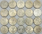1943-P Walking Liberty Half Dollar 20-Coin Roll High Grade 90% Silver