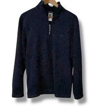 The North Face 1/4 Zip up Mens Navy Blue Pullover Medium Long Sleeve Fleece