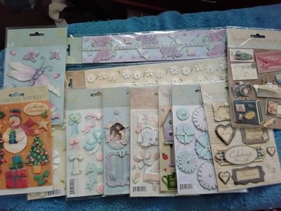 Brenda Walton K&Company GRAND ADHESIONS 3D Stickers Lot of 12 Different NEW NOS