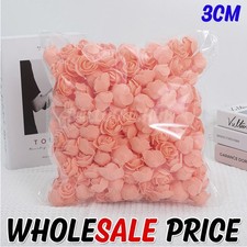 500PCS Foam Roses 3cm Artificial Foam Flower Heads DIY Rose Bear Decor Gift UK