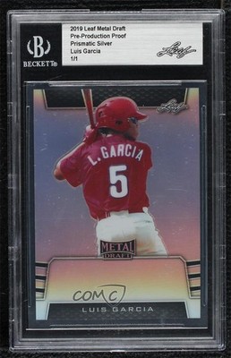 2020 Leaf Flash Flashback Base Auto 1/1 Luis Garcia #BA-LG1 0eq6