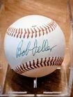 BOB FELLER SIGNED AUTO AUTOGRAPHED EASTERN BASEBALL COA CLEVELAND INDIANS HOF