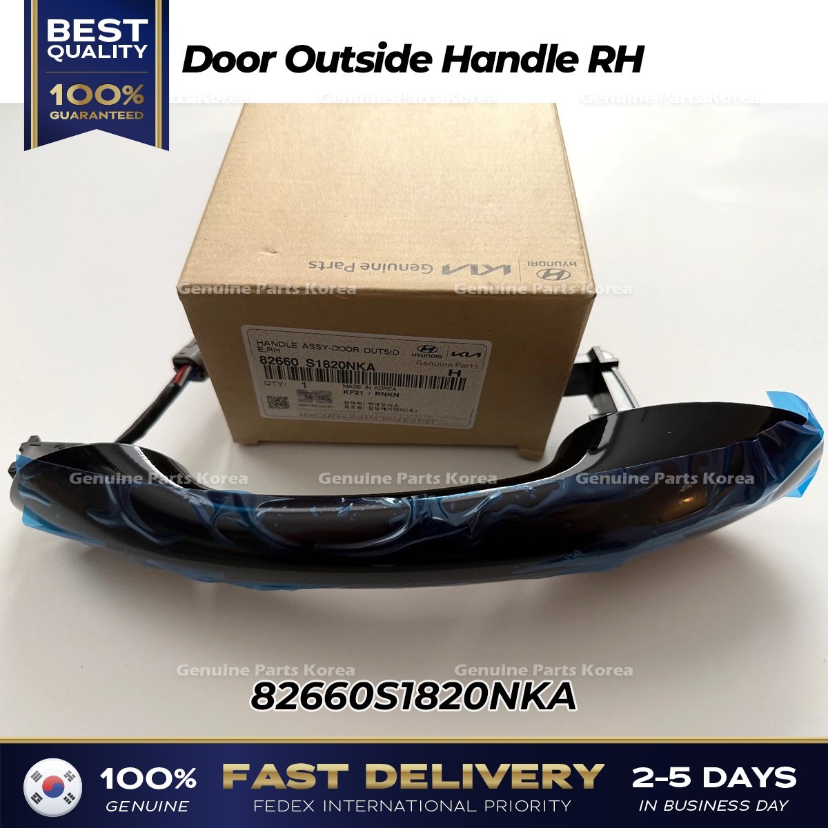 ⭐Genuine⭐ Door Outside Handle RH 82660S1820NKA for Hyundai Santa