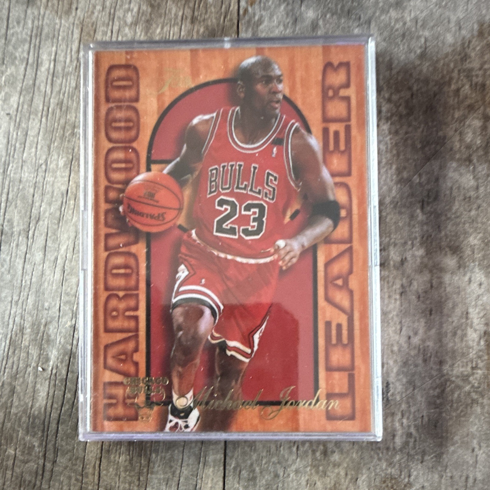 Fleer 1995-96 Michael Jordan Chicago Bulls Hardwood Leader Insert #4 of 27