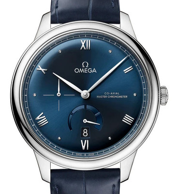 Omega DeVille Prestige CO Axial Blue Mens Watch 41mm 434.13.41.21.03.002