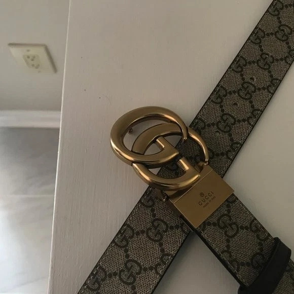 Auténtico Cinturón Supremo Reversible Gucci GG Talla 95cm Ajuste Cintura 32-34 Foto 2 de 3